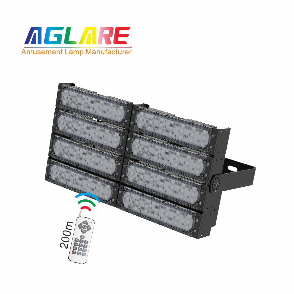 400WLED彩色投光灯泛光灯,变色户外射灯带遥？？？仄